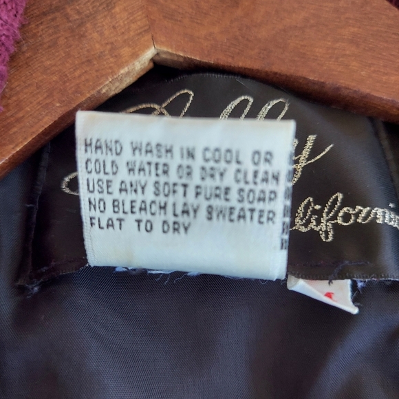 Vintage Lilly of California Wool Blend Heavy Cardigan Sweater - Picture 8 of 8